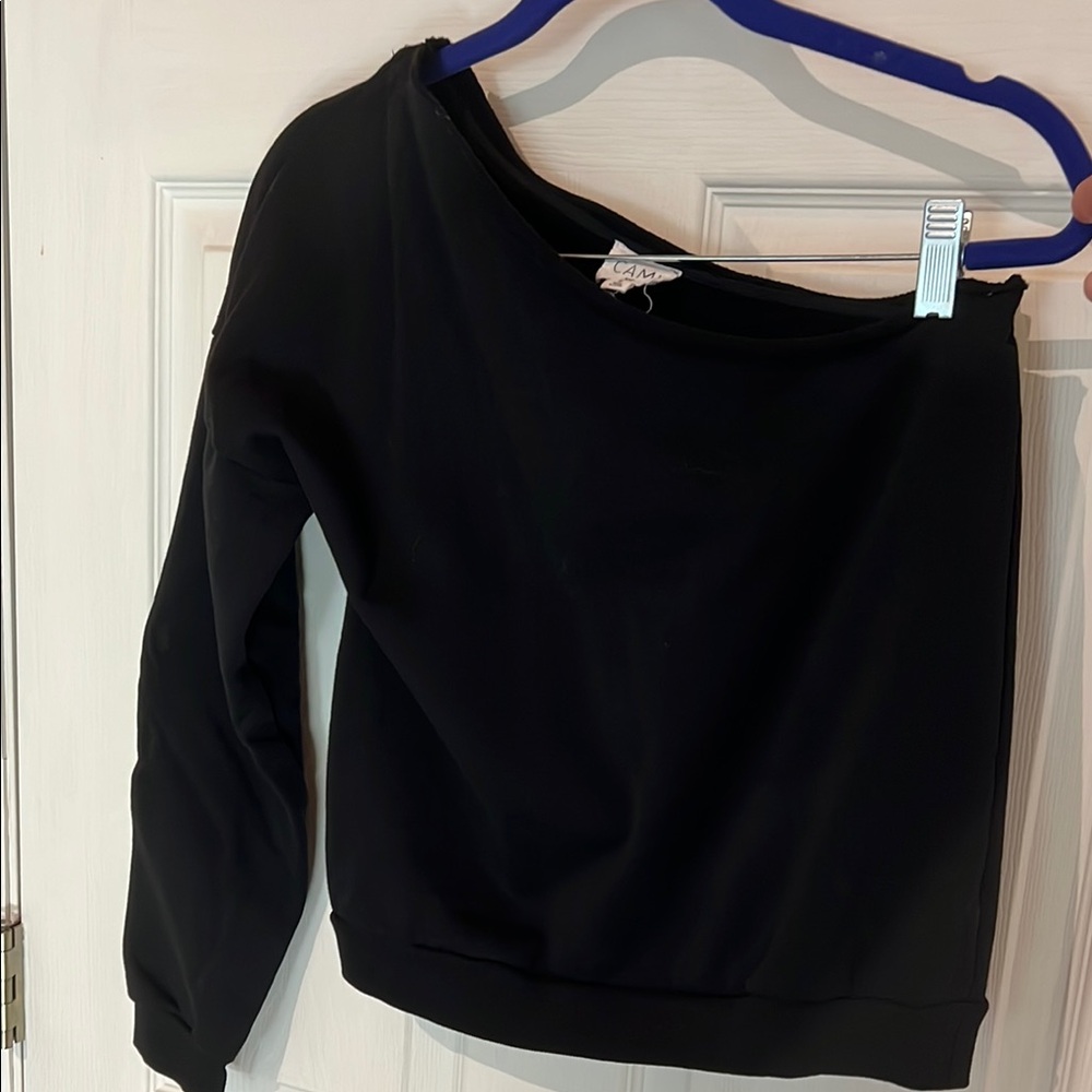 Black Cami NYC Off-Shoulder Top